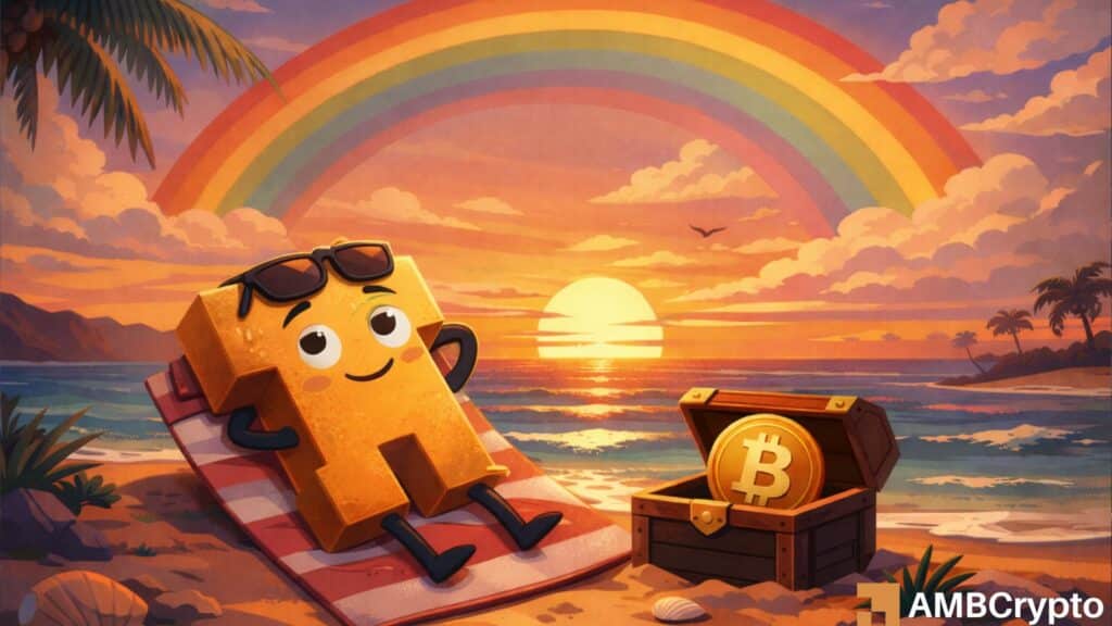 Bitcoin enters Rainbow accumulation zone as rare five-month losing streak tests market structure