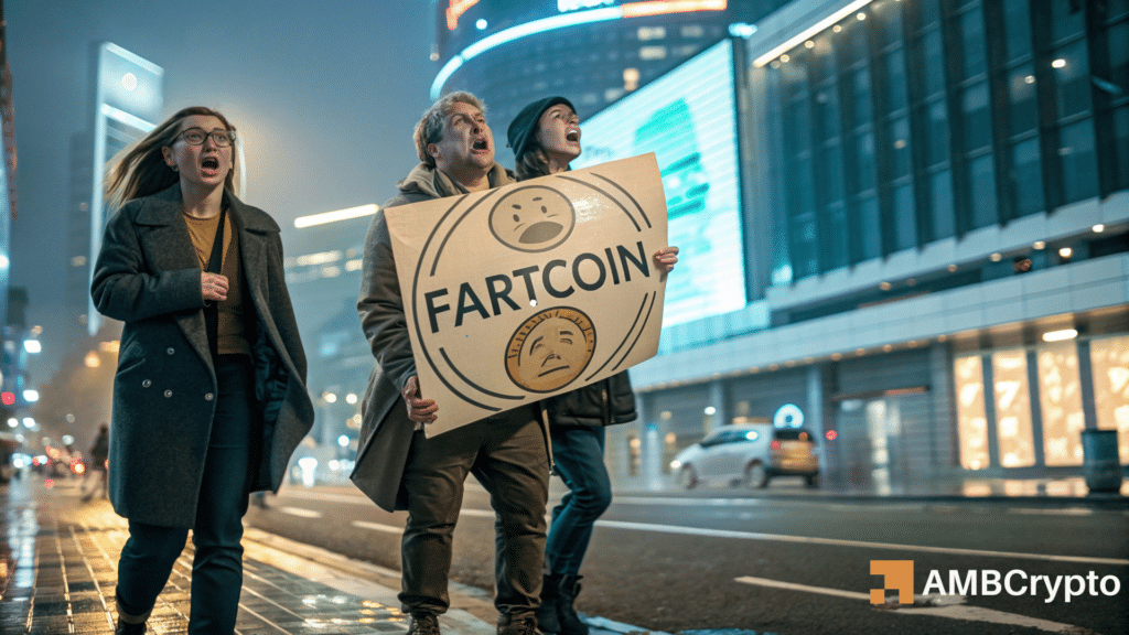 FARTCOIN crashes 15% in a day