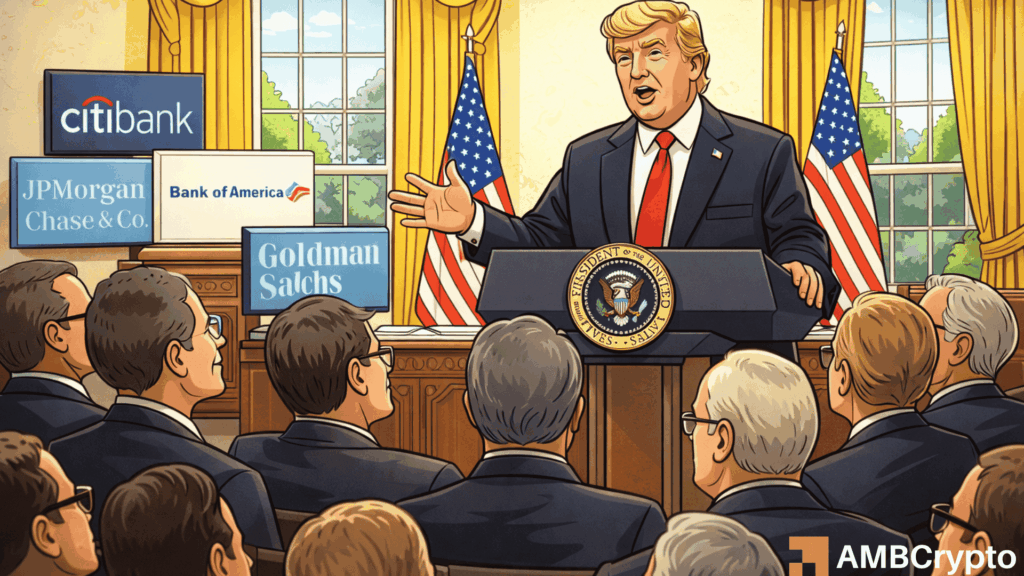 Trump accuses banks of undermining crypto bills as Clarity Act negotiations stall