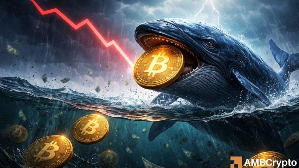 Bitcoin's Pressure Rises as Whales Turn Bearish: Is BTC at Risk of Further Slip?