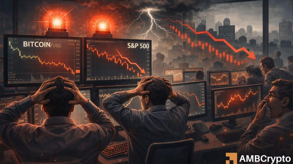 Bitcoin and S&P 500 sync in extreme fear — Is macro risk now driving both markets?