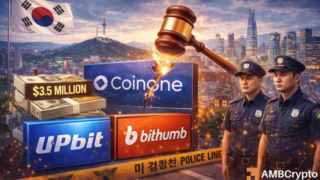 Coinone hit with $3.5 mln fine. faces suspension as South Korea tightens crypto rules