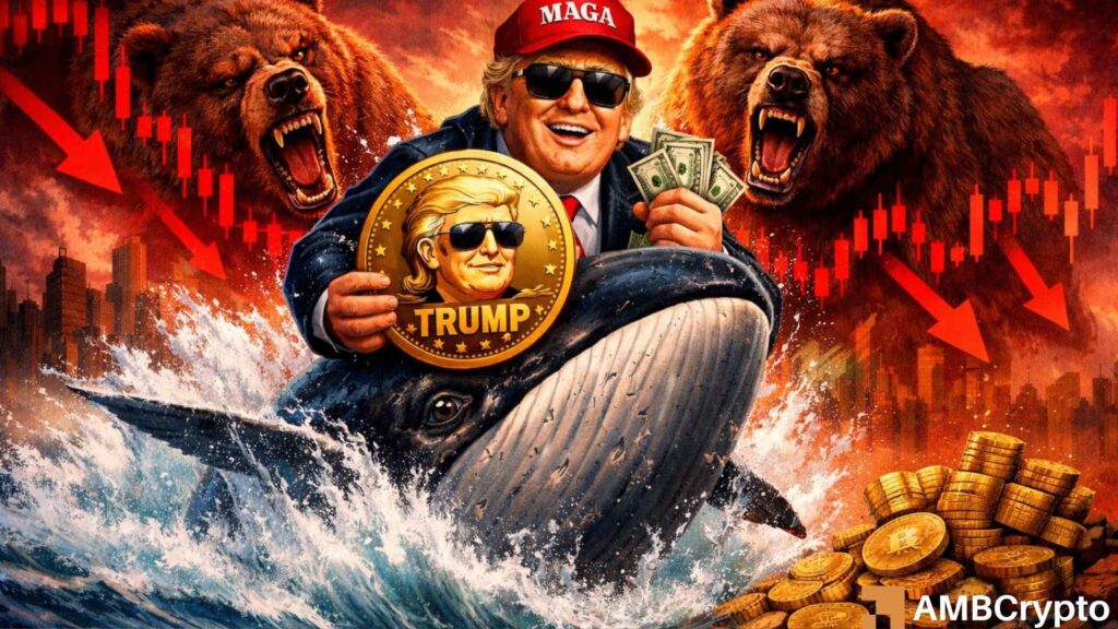 TRUMP drops 48% YTD - Can a $1.71 mln whale buy reverse the trend?