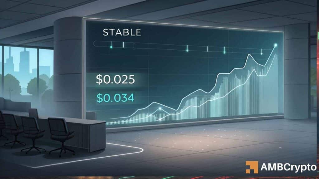 STABLE Price Eyes $0.034 as Momentum Builds From Key Support