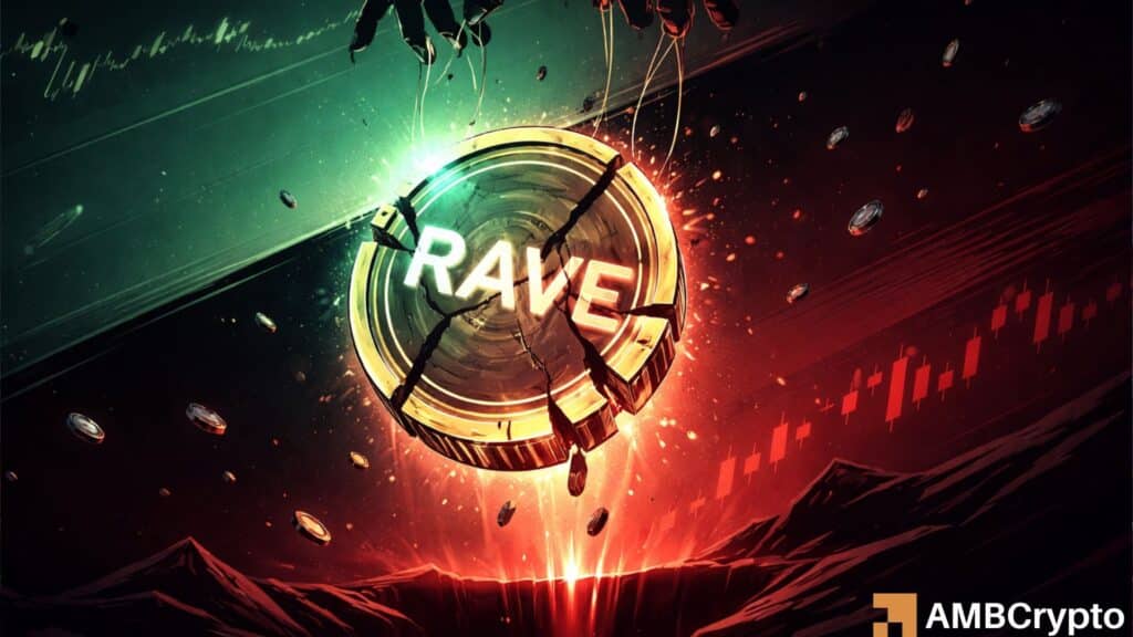 RAVE crashes 90% after exposure triggers trust breakdown and liquidity exit