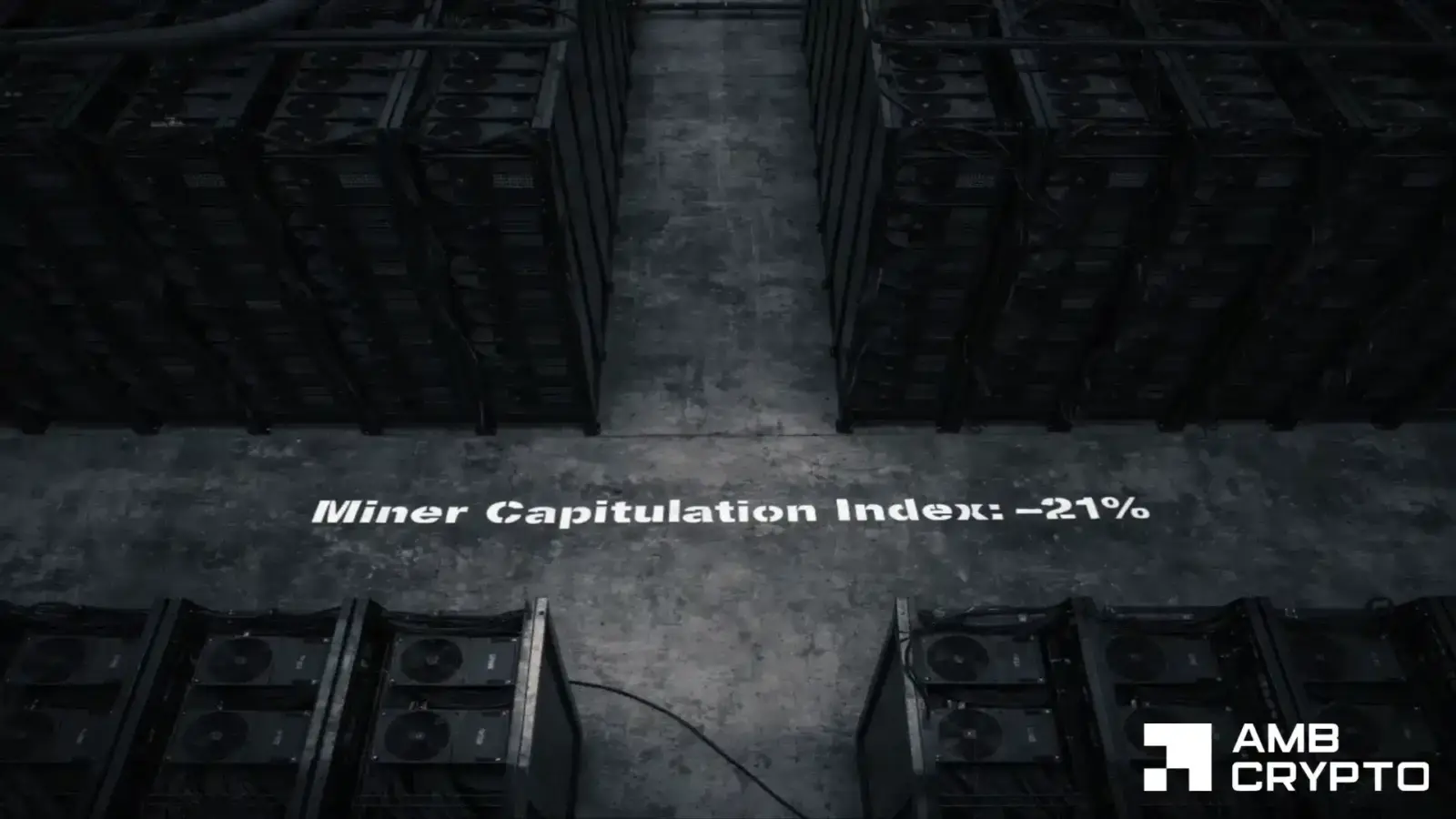Plummeting Puell Multiple and increasing Bitcoin miner capitulation scores point to severe stress
