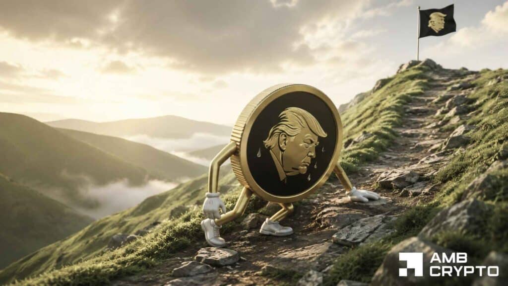 TRUMP memecoin jumped 3.15%
