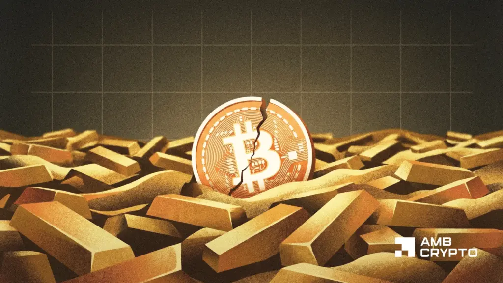 Bitcoin/Gold faces steep drop as 2026 becomes BTC's 'most oversold year'