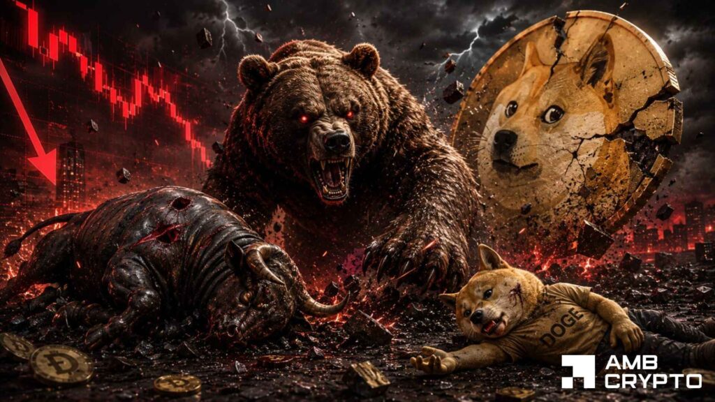 Dogecoin slides 5%, hits a 4-month low: Can dip buyers help DOGE recover?