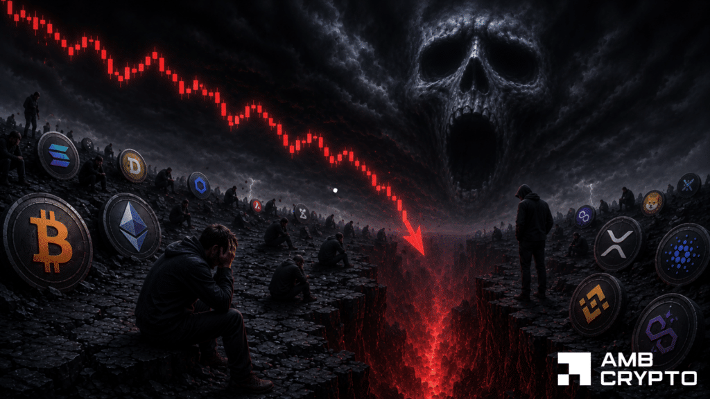 Crypto sentiment hits extreme fear levels amid Asian stock market crash