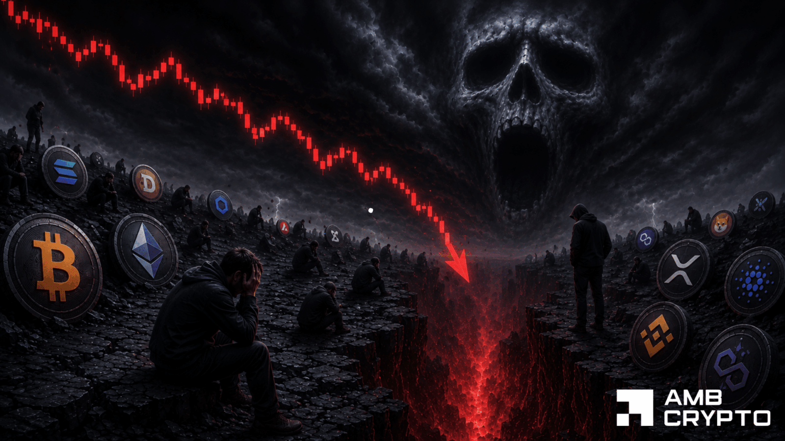 Crypto sentiment hits extreme fear levels amid Asian stock market crash
