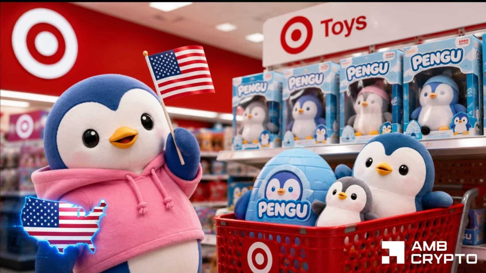 Pudgy Penguins Expands to U.S Target Stores with PENGU