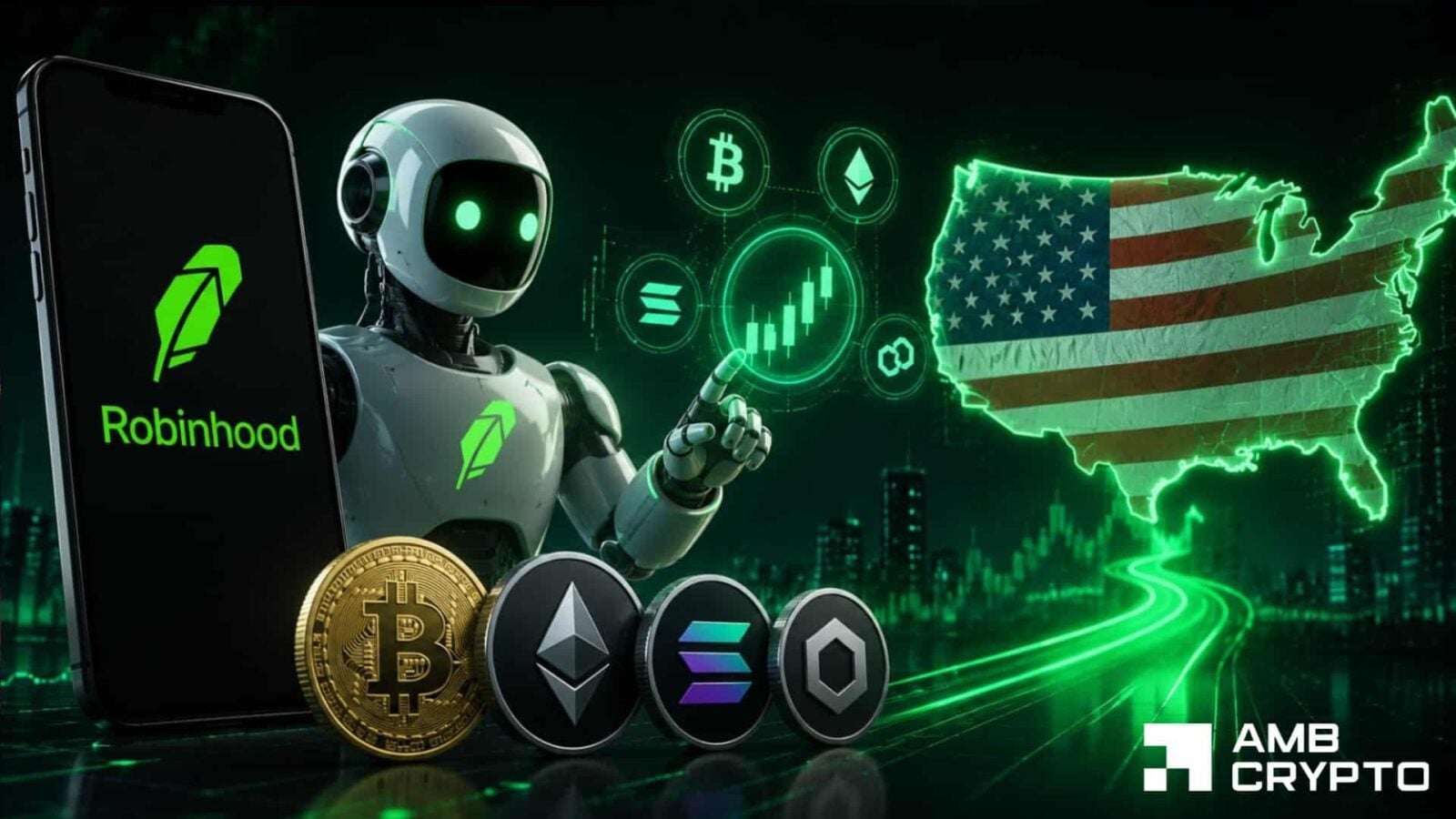 Robinhood enters AI crypto trading: ‘World is flat’ presentation reveals US expansion