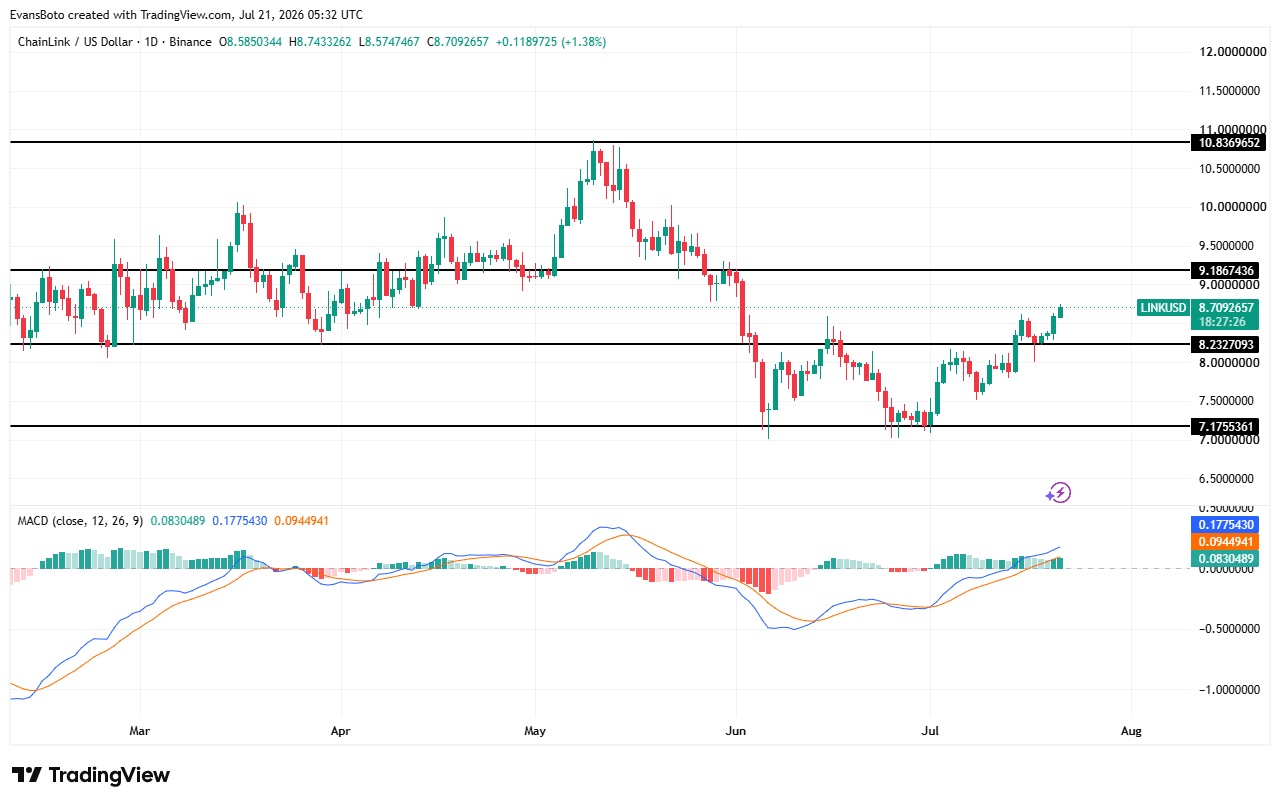 LINK price action