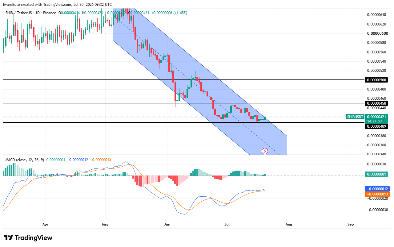 SHIB price action