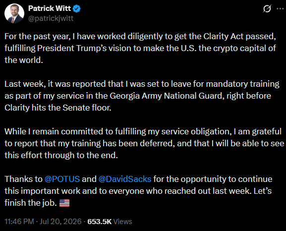 CLARITY Act Trump