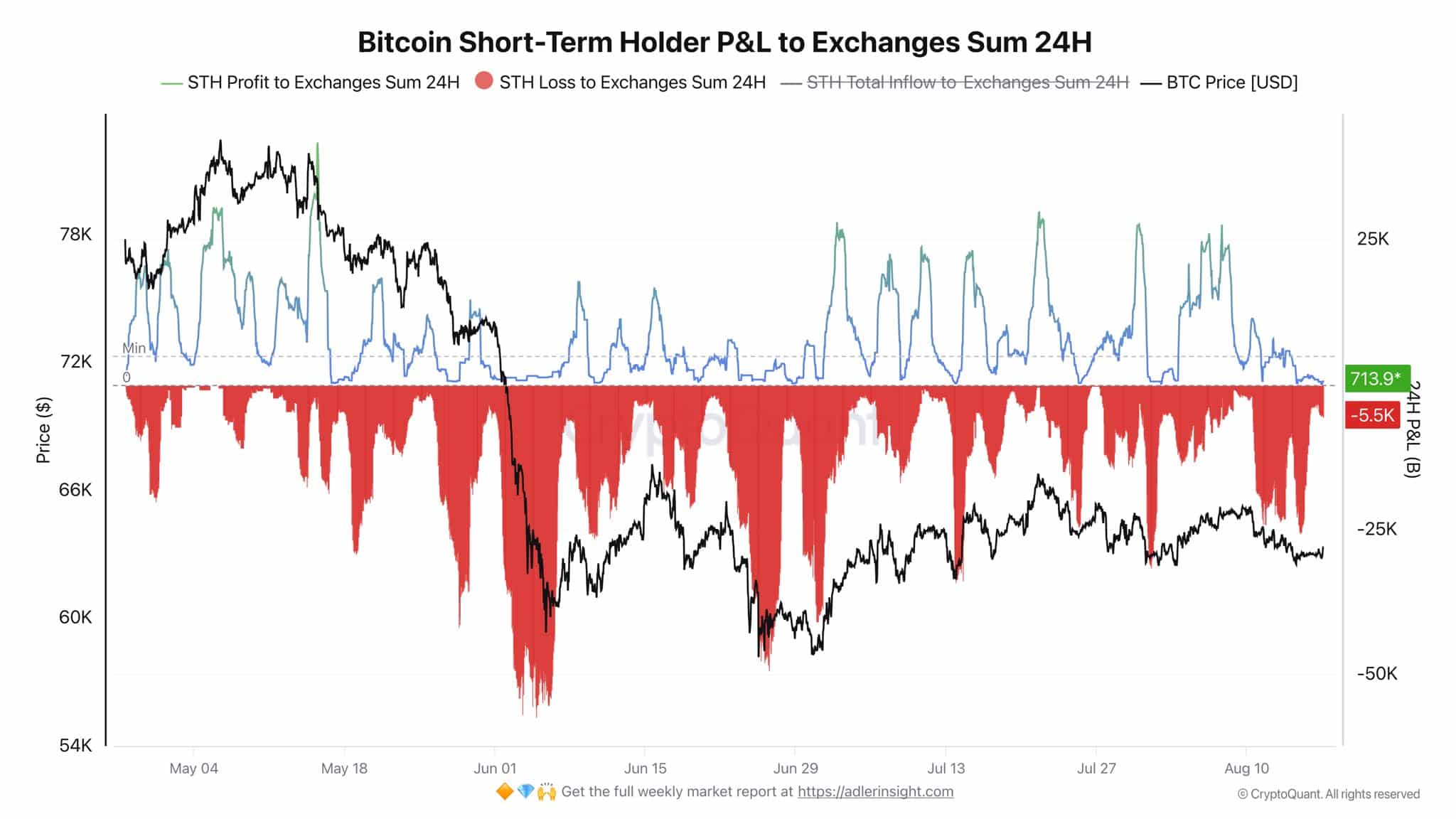 Bitcoin STH P L