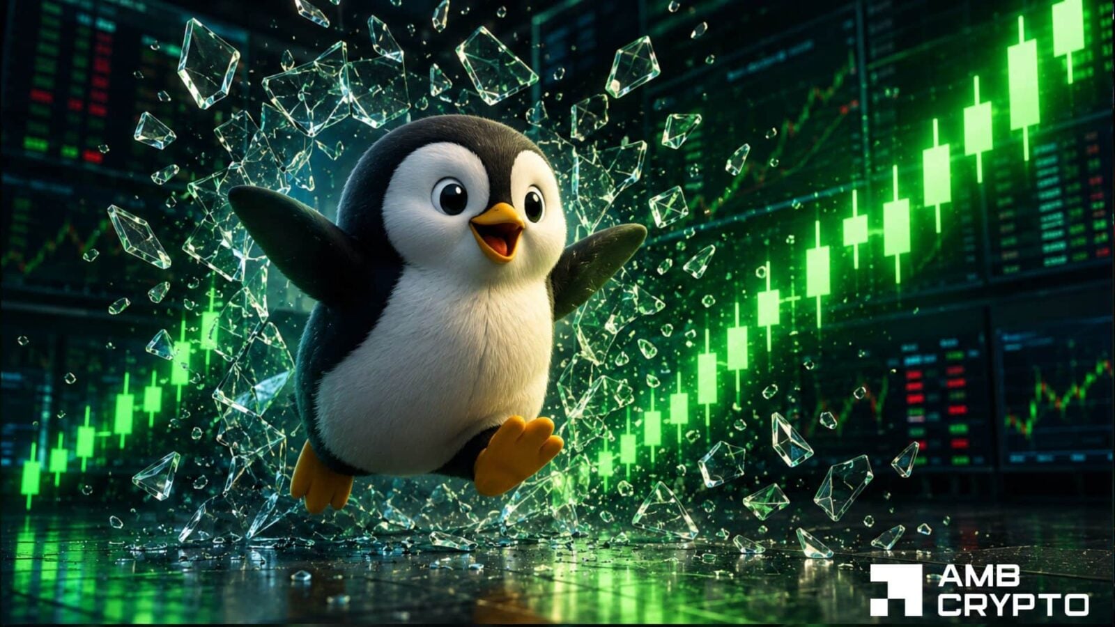 Pudgy Penguins at $0.0103: After a 13% rally, will PENGU break out to $0.0138?