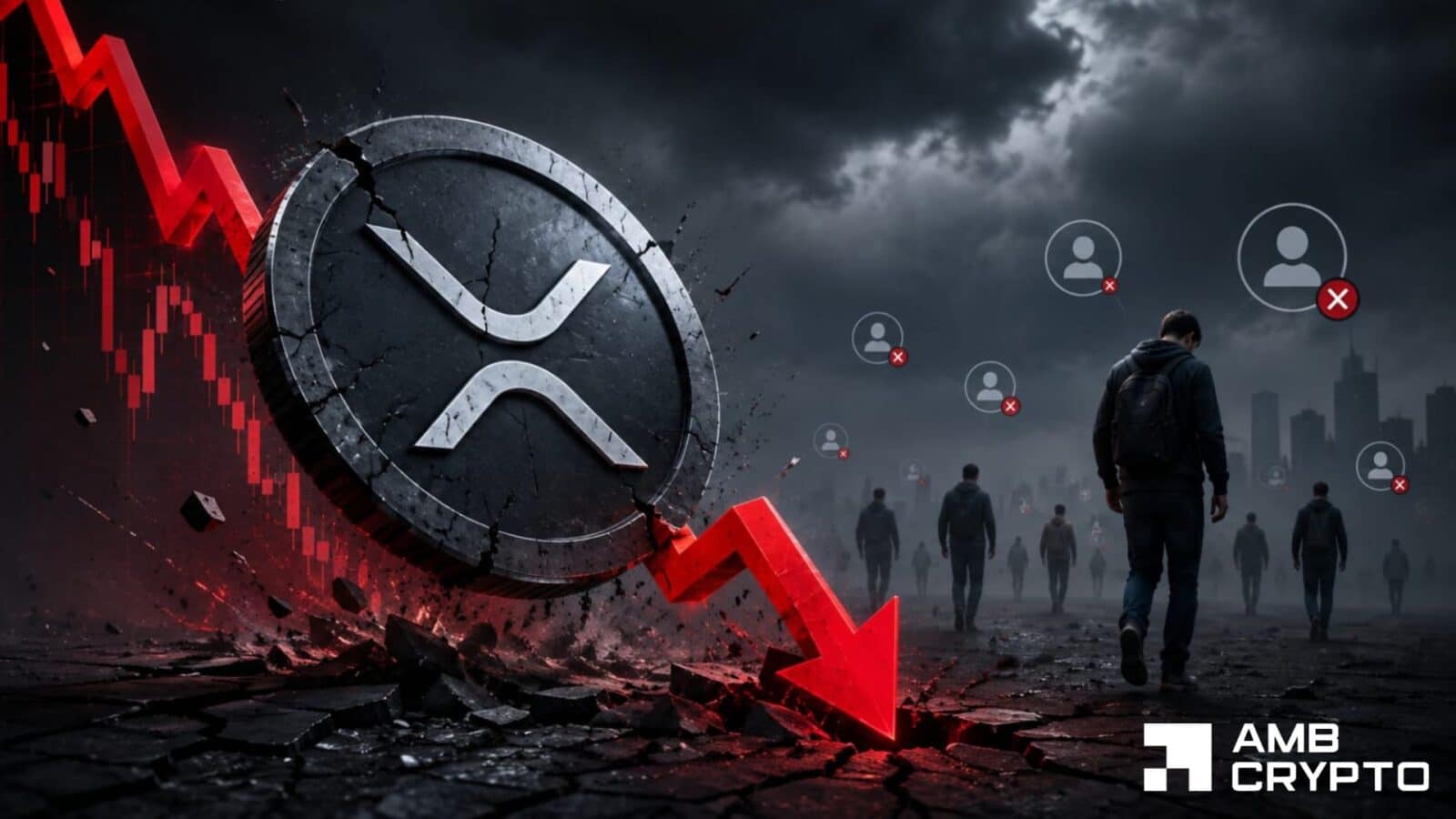 XRP plunges to 2024 lows amid a shrinking user base: Will price plummet further?