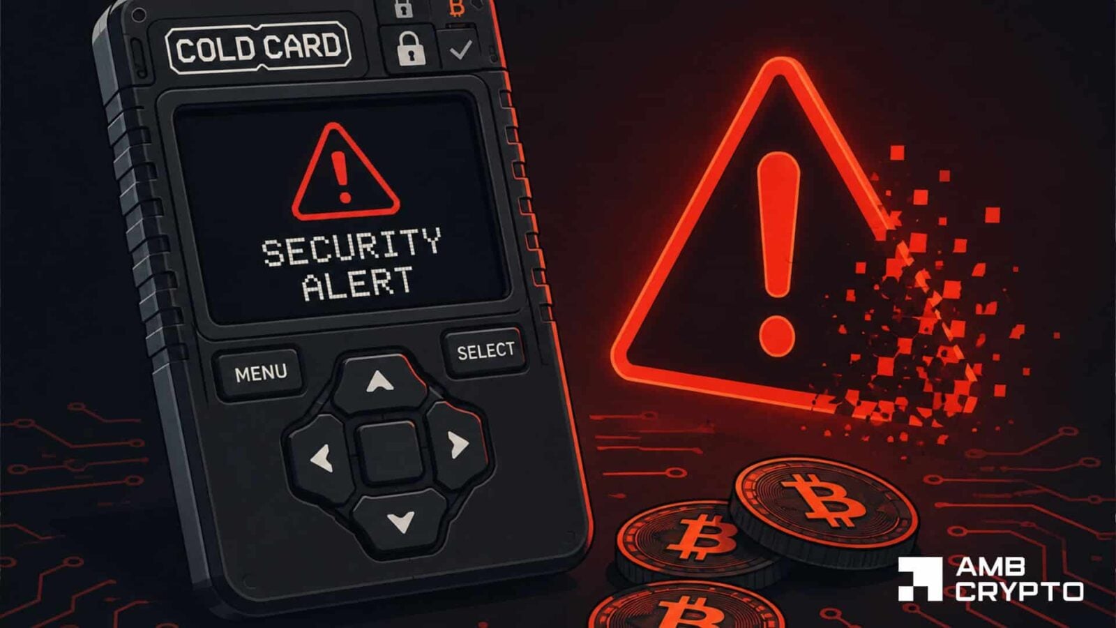 Coldcard exploit crosses $100M with 1,596 BTC stolen: Wave 4 can push losses to $130M