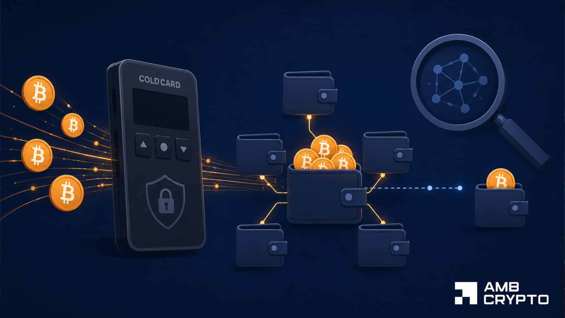 Coldcard exploit grows to 1,367 BTC as On-Chain tracking expands