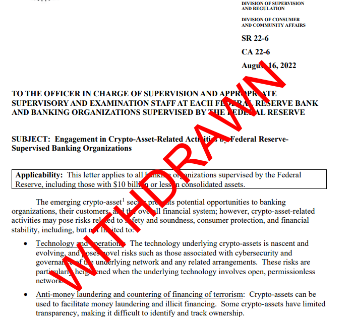 OCC crypto debanking