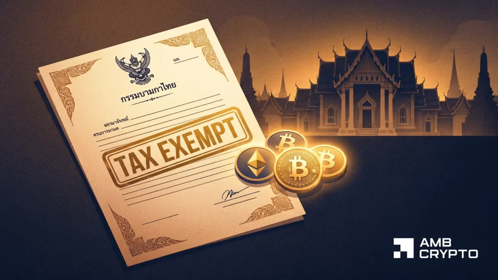 Thailand confirms 0% capital gains tax on Bitcoin & crypto