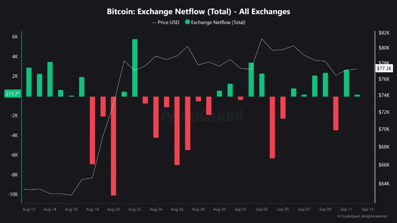 Bitcoin Exchange Netflow