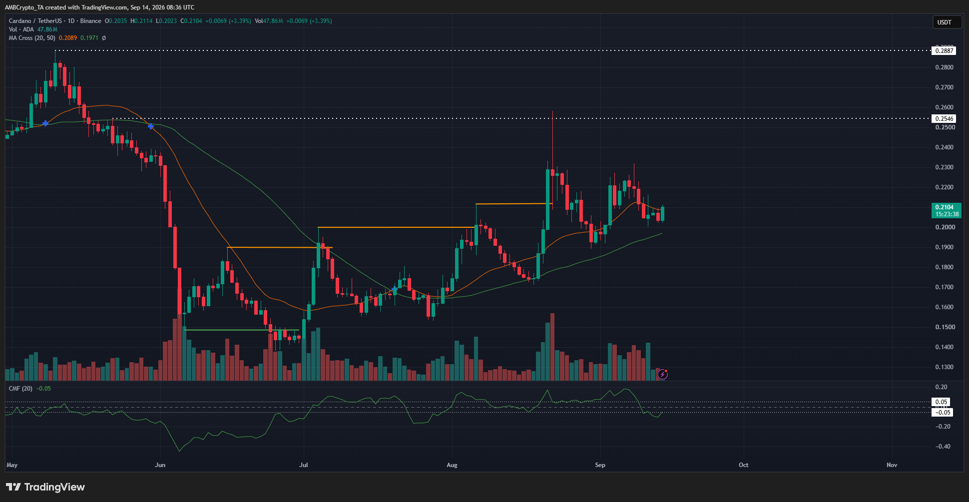 Cardano 1-day Chart