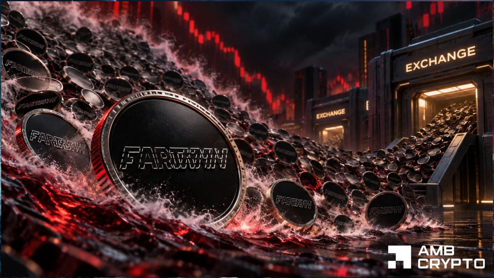 FARTCOIN Drops 20% as 6.5M Tokens Flow Into Exchanges