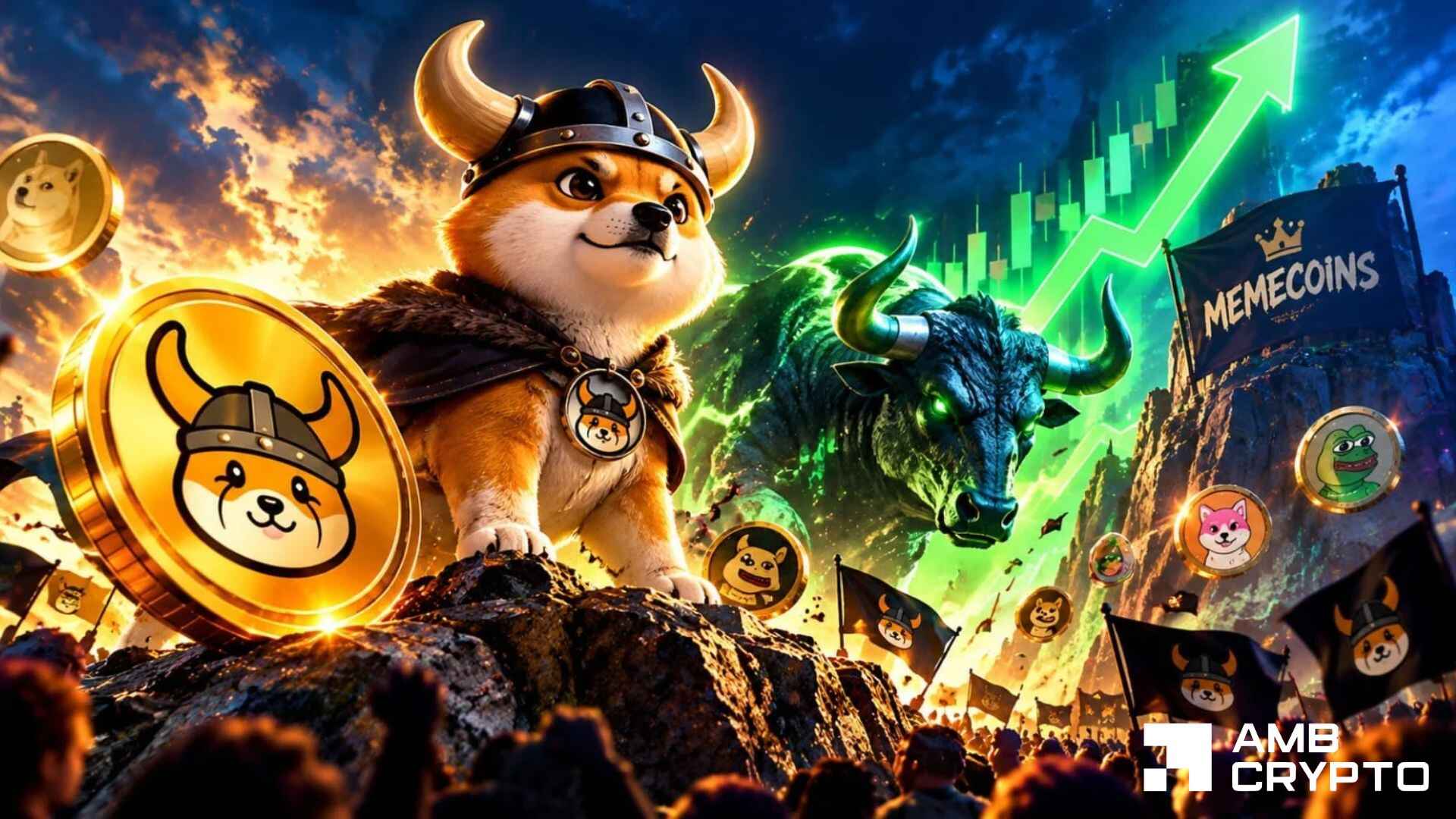 FLOKI’s 13% rally follows $33B memecoin revival – Yet leverage warns of…