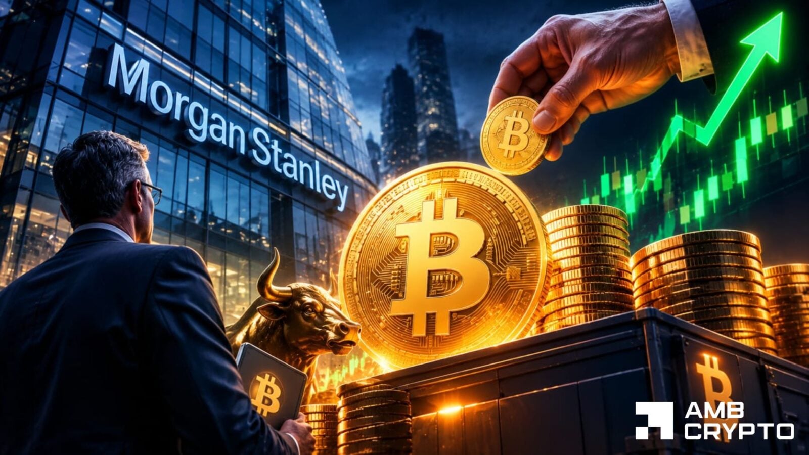 Bitcoin: Morgan Stanley adds over $7M, but BTC closes lower again
