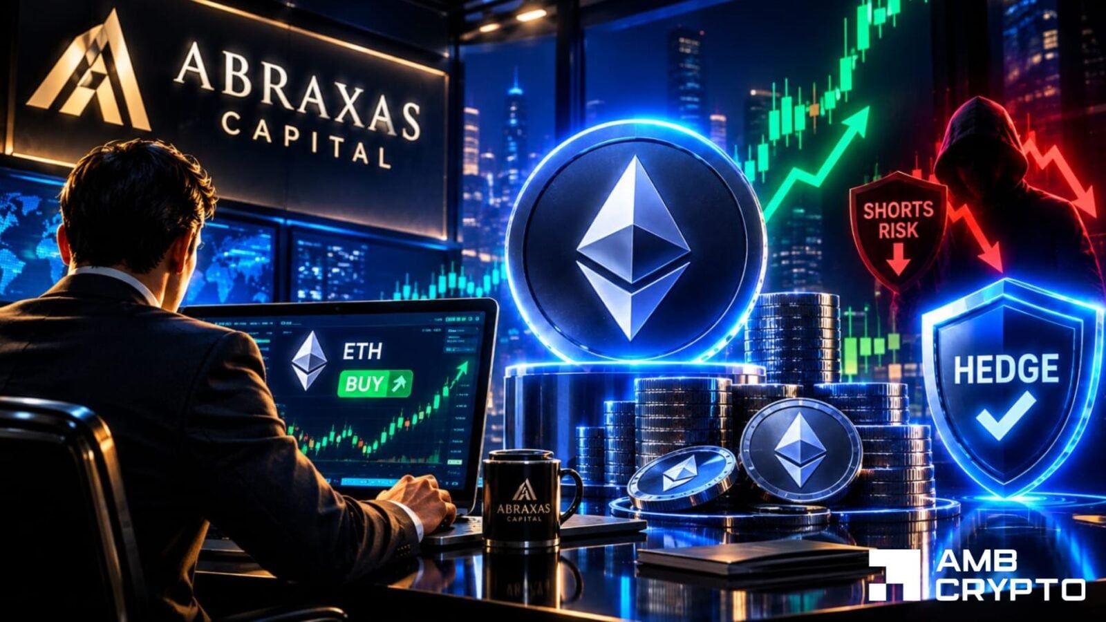 Abraxas Capital hedges $353 M ETH short with $32 M spot purchase