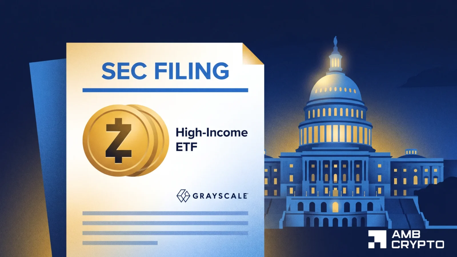 Фонд Grayscale по Zcash достиг $1 млрд — новая ставка на выплаты