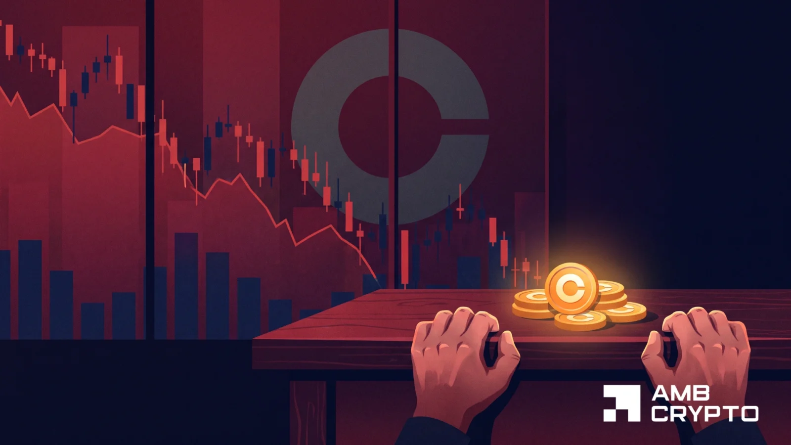Coinbase stock was down by over 10%