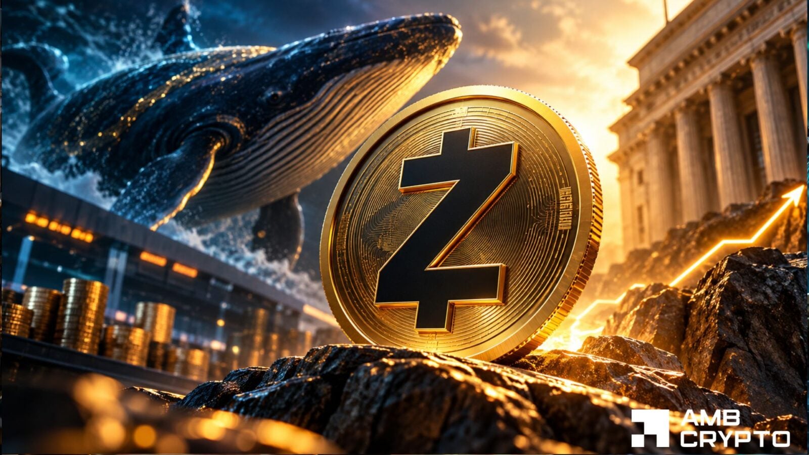 Кит вывел с Coinbase ZEC на $9,67 млн — Grayscale усиливает интерес