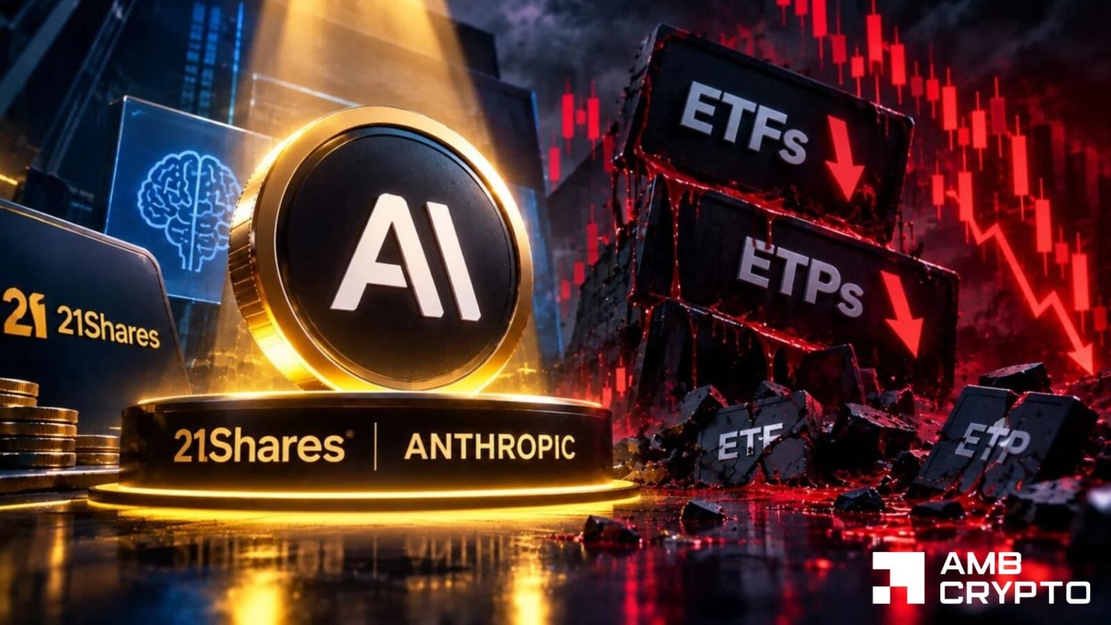 21Shares Launches Anthropic ETP as Crypto Funds Face October Outflows