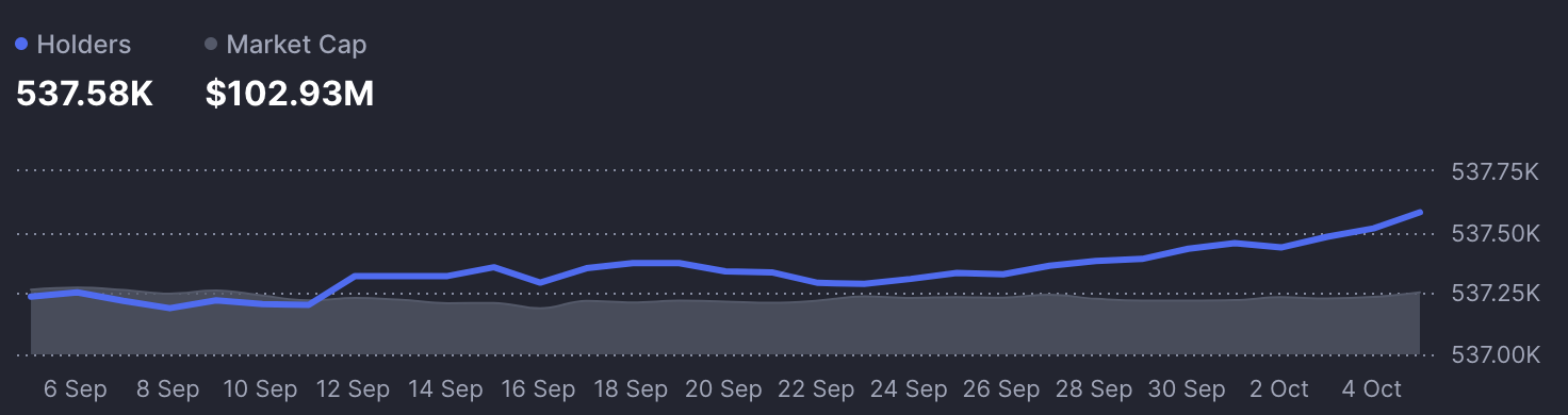 HNT holders count.